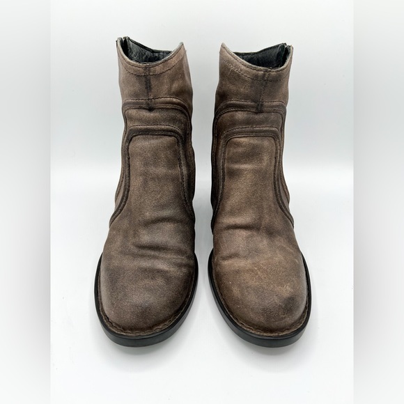 Born Genuine Leather Western Ankle Boots - Picture 3 of 6